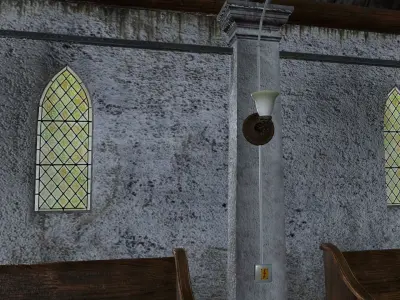 The old chapel Low-poly 3D model