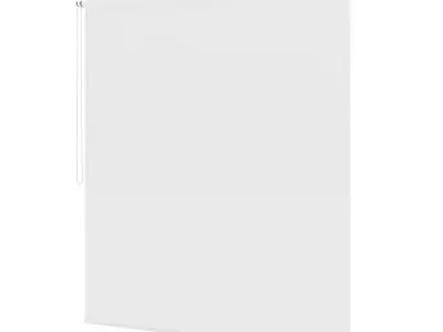 White Window Blinds 3D model