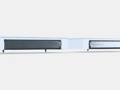 UTRUSTA Hinge w damper for horizontal door Low-poly 3D model