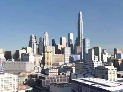 City 06 Low-poly 3D model