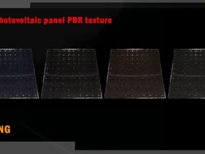 28 photovoltaic PBR texture set Texture