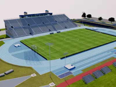 Hodges Stadium North Florida University Jacksonville USA 3D model