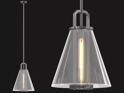 Glass Funnel Pendant 3D model