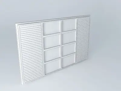 common window regular window Free 3D model