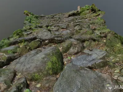 Ground stones C 3D model