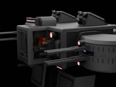 Heavy Armored Support Mech HASM-1 3D model