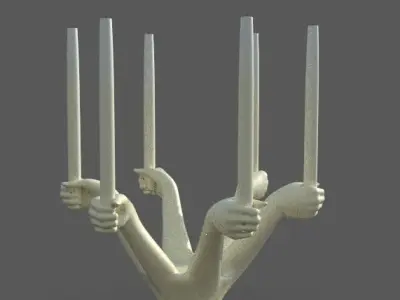 Decorative candle design 3d model 3D model