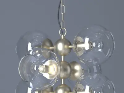 Chandleir 6 pieces  Free 3D model