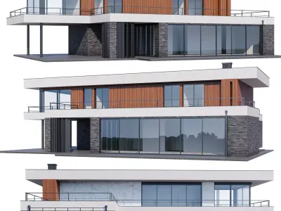 Modern house v55 3D model