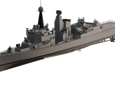 LONG RANGE DESTROYER US NAVY 3D model
