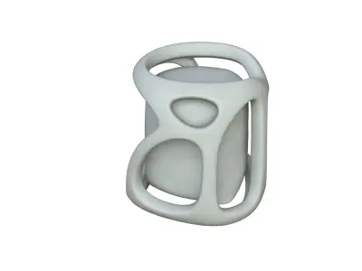 SciFi Shape Object Low Poly Low-poly 3D model 14