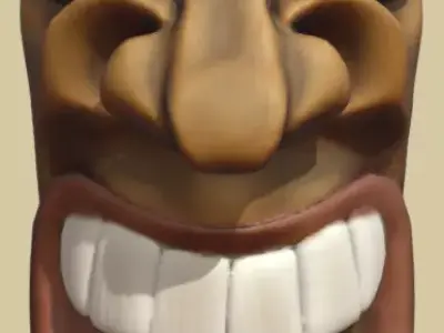 korean laughung totem 3D model