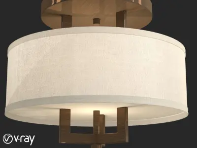 Lightin collection 1 gold pendant light 3D Model Pack