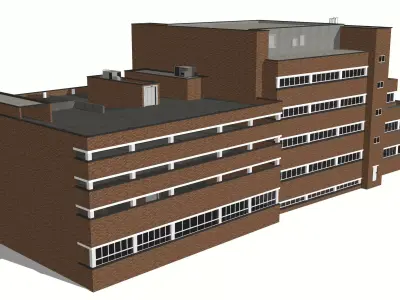 Croydon Police Station Metropolitan PD Low-poly 3D model