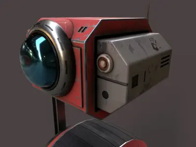Droid V1 Low-poly 3D model