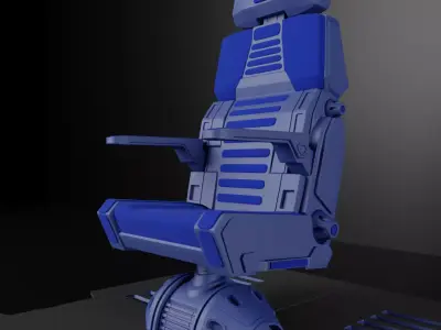 Sci Fi Bridge Chair 3D model