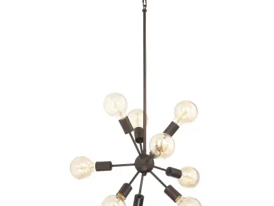 Alsfeld 9-Light Sputnik Chandelier 3D model