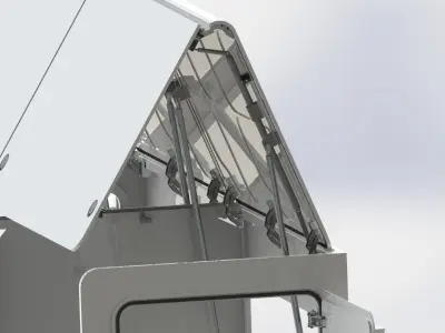 Fully controlled door opening  closing regulating mechanism Free 3D model