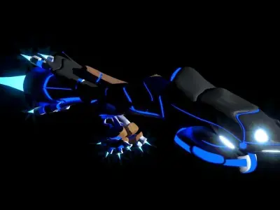 Futuristic Motorbike - Scorpion 17 3D model