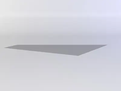 Floor platform Low-poly 3D model