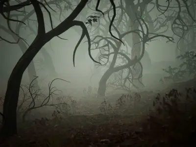 Witch Forest 60 Assets Low-poly 3D model