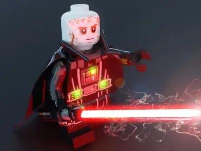 Lego Darth Vader  3D model