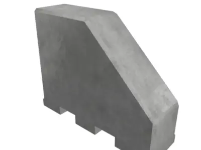 Low Poly Barrier Pack Low-poly 3D model