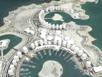 The Pearl Qatar Doha 3D model