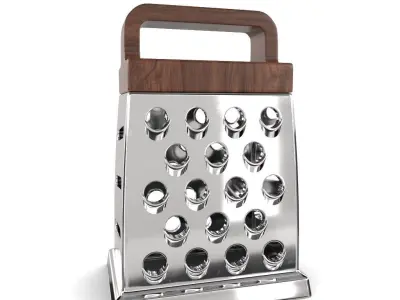 Grater wooden Low-poly 3D model