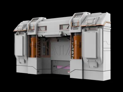 sci-fi Architectural element 12 3D model