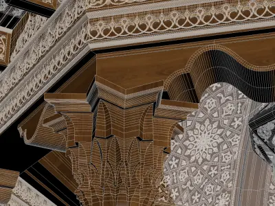 Uzbek national alcove 3D model