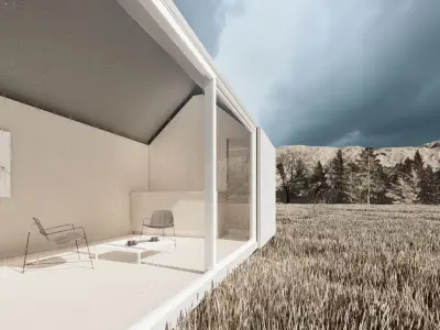 Modern Vacation House Unit 3D model
