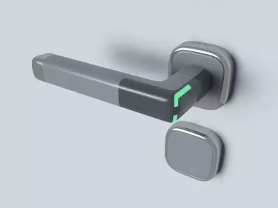  Electronic Door Handle Lever Lock 3D model