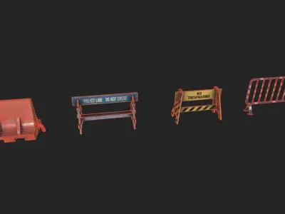 Street Props Pack 2 Low-poly 3D model