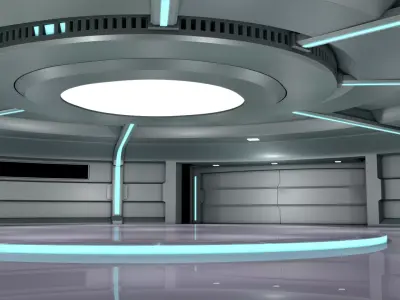 Sci Fi Room Interior 3D model