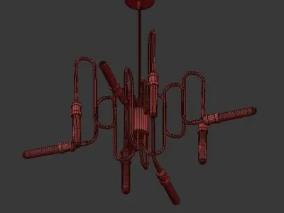 BRIGGS copper chandelier 3D model