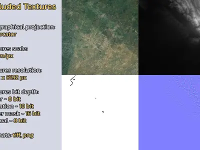 Chandigarh India City Landscape 3D Model 3D model