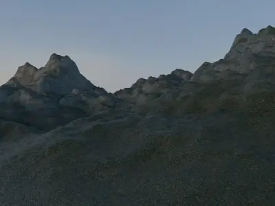 Snow Mountains 3D model