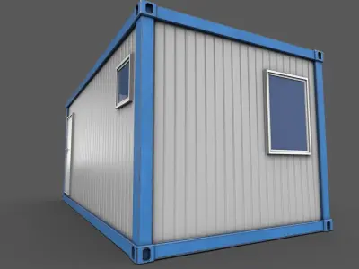 Office Container 02 Low-poly 3D model