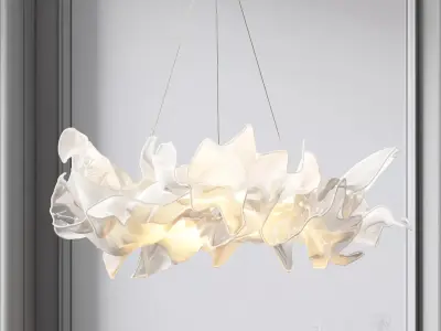 Artistic Modern Chandelier 3D Model 3D model
