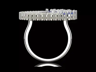 Luxury wedding Bridal stl 3dm Ring  Model jr00229 3D print model purchase