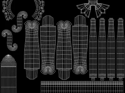 Gazebo B Traditional Balinese Outdoor Pavilion 3D model