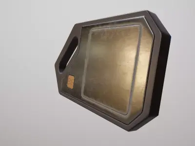 Sci-fi Tag Low-poly 3D model