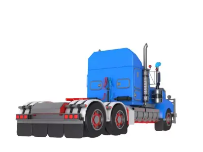 Vintage Semi-Truck 3D model