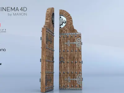 Castle Door 3D model