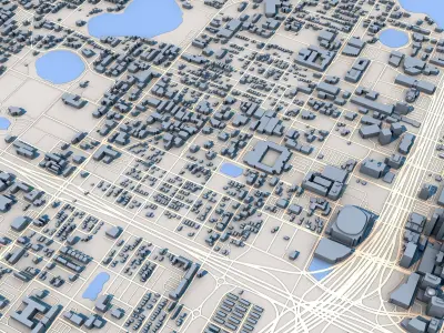 Orlando City Florida 3D model