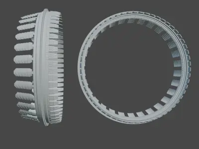 jump gate Low-poly 3D model