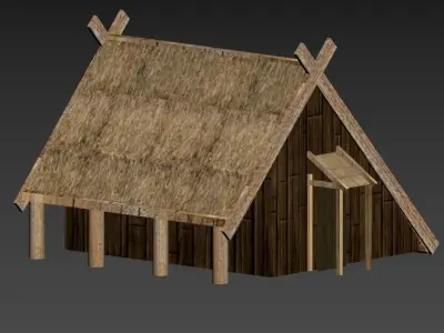 Vikings Village pack Low-poly 3D model