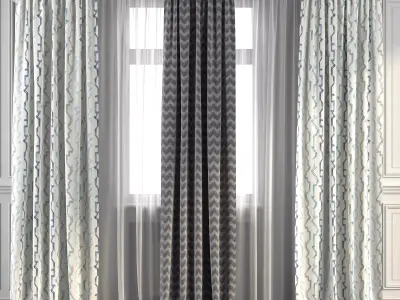 Curtain Set 262 3D model
