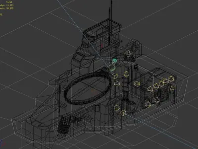 Space Station - Ground Functional Objects 03 3D model